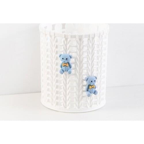 Exquisite Tiny Strawberry Pen Organizer Holder Cute Pink Basket-like Pen Holders Students Stationery Supplies