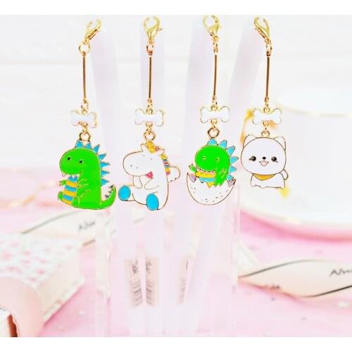 Little Dinosaur Bone Dog Pendant Gel Pen Signature Pen Escolar Papelaria School Office Supply Promotional Gift