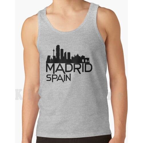 Spanien Tank Tops Vest Sleeveless Spanien Fu ? Ball Reisen Stadt Espana Europa Echtes Spanisch Ronaldo Futbol Sport