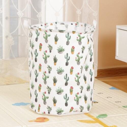 Cute Dirty Clothes Basket Cartoon Large Laundry Hamper Foldable Toy Storage Picnic Basket Dirty Clothes Organizer Storage Basket