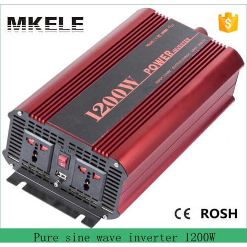 MKP1200-121R pure sine wave 1200 watt power inverter 12v to 110v portable inverters,12v power electric power converter