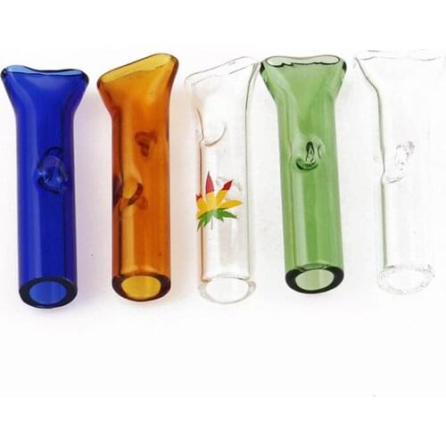 Multicolor Glass Filter Small Cigarette Holder Pipes Filter Smoking Pipe