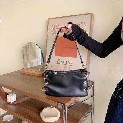 Famous Brands Trend Cool Women Shoulder Bag PU Leather Crossbody Bag Female Fashion Designer Handbag and Ladies Motorcycle bag