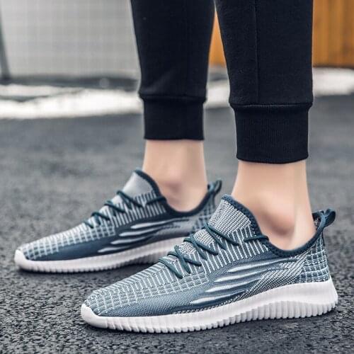 Mens Summer Casual Shoes Flying Woven Breathable Large Size Sports Shoes Soft Soled Antiskid Casual Shoes Running shoes