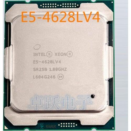 Original Intel Xeon E5-4628LV4 1.80GHZ 14-Cores E5 4628L V4 35MB E5-4628L V4 LGA2011-3 75W free shipping