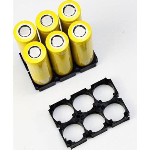 600pcs/lot MasterFire 2*3 Cell 18650 Battery Spacer Radiating Shell Plastic Heat Holder Bracket Batteries Storage Box Brackets
