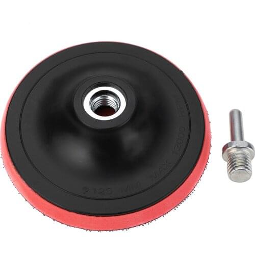 125mm Rubber Sanding Backing Pad Polishing Angle Grinder W/M14 Drill Thread 8mm Shank Electric Grinder Rotary Tool