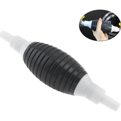 10mm PVC Hand Primer Pump Petrol Gasoline Fuel Line Manual Oil Absorber Pump One Way for Car Boat Marine Motorcycle