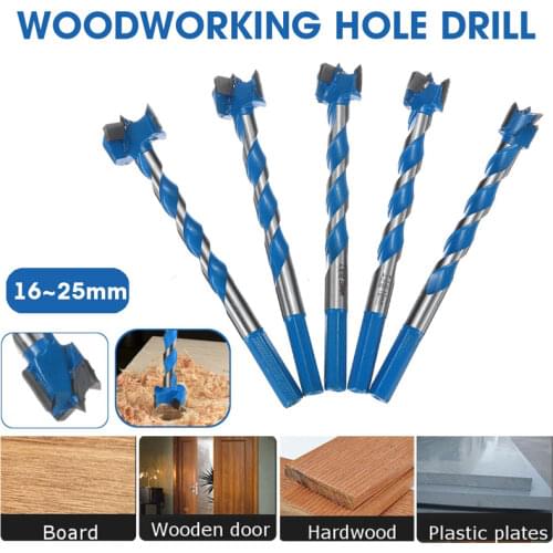 16-25mm Hex Shank Lengthened Thread Alloy Hole Saw Cutter Forstner Drill Bit Woodworking Punching