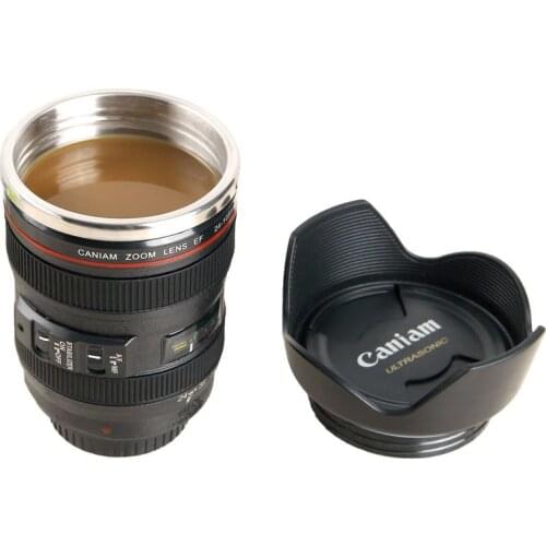 Stainless steel SLR Camera EF24-105mm Coffee Lens Mug 1:1 scale caniam coffee mug creative gift coffee mug