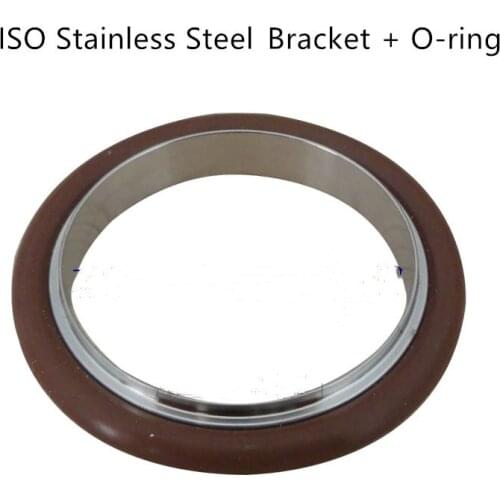 ISO Vacuum Flange Fitting 304 Stainless Steel Bracket + Fluorine O Type Sealing Ring for ISO63 ISO80 ISO100 ISO160 ISO200 ISO250