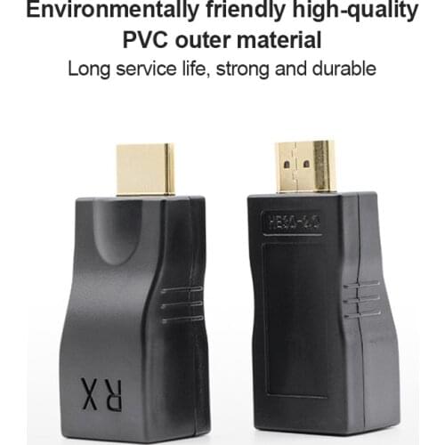 1 Pair RJ45 HDMI-compatible Extender Extension Up To 30m Single Network Cable For PS4 HDTV Projetor Laptop Monitor Dropship