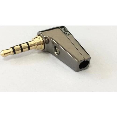 100PC 3.5mm Stereo welding connector L type right angle headset plug solder terminal