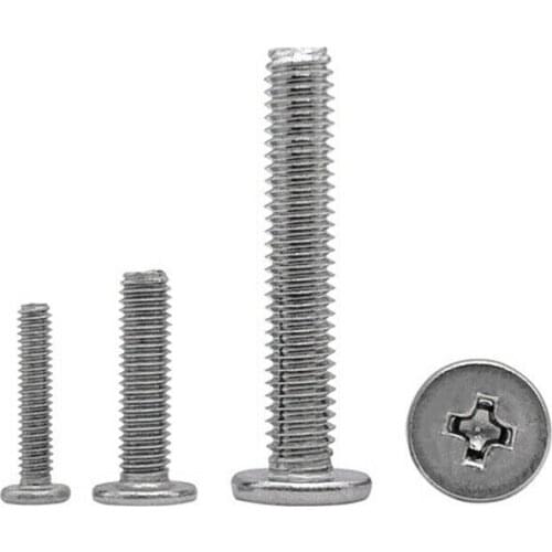 304 Stainless Steel Phillips Utrathin Flat Head Micro Small Screws M4 M5 M6 Select