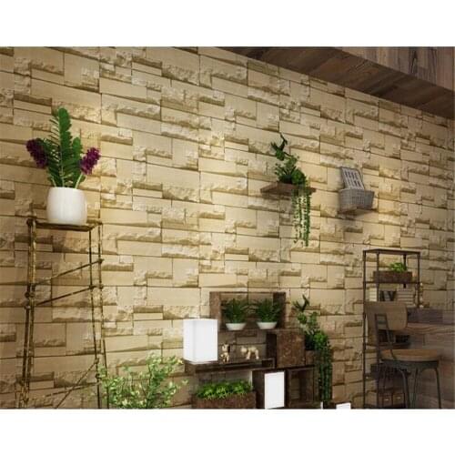 Beibehang behang 3D three-dimensional imitation brick wallpaper clothing store decoration bedroom living room papel de parede