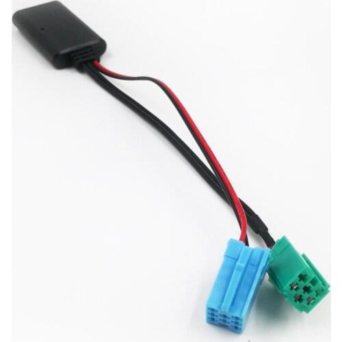 5Pcs ISO 6Pin 8Pin Plug Car Bluetooth 5.0 Aux Cable Adapter for Renault Radio Updatelist 2005-2011