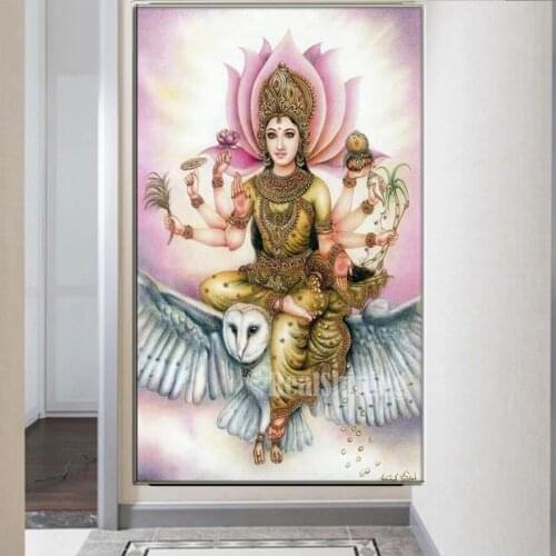 5D Diy Diamond Painting Embroidery Full Round Square Sets Buddha Sitting Owl Mosaic Rhinestones Home Decor Needlework N1552