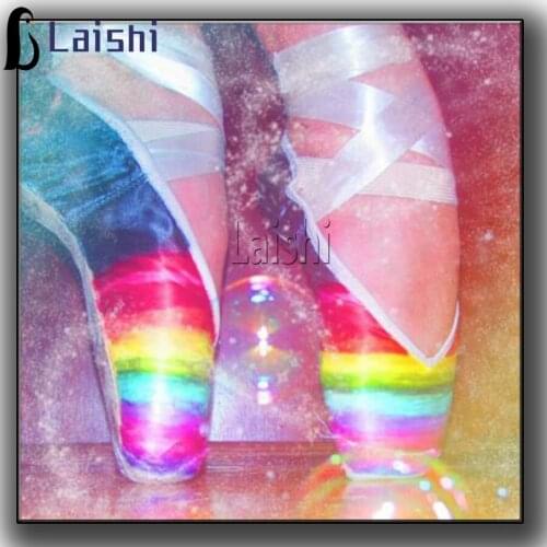 Diamond Painting Colorful dance shoes Full Square Embroidery Ballet Cross Stitch Picture Of Rhinestone art diamond girl gifts