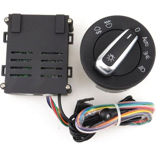 READXT Car Chrome Head Light Switch+Auto lamp Sensor For VW Passat B5 Jetta Golf 4 MK4 New Bora Polo Beetle Lavida 5ND941431B
