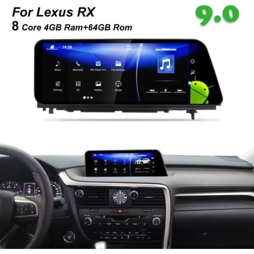 4GB RAM+64GB ROM Android 9.0 Car Radio GPS Navigation BT Head Unit for Lexus RX 200t RX200t 2016 lexus rx 350 300 rx300 rx350