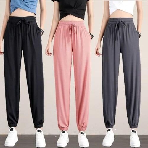Women Pants Sports Pants Female Loose Tappered Spring And Summer Leisure Sweatpants For Women Pantalones De Mujer
