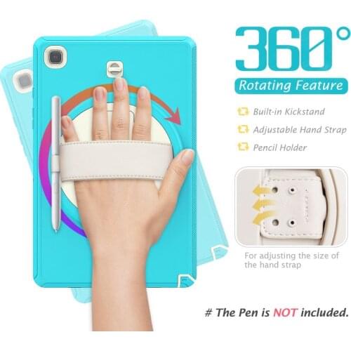 For Samsung Galaxy Tab A7 10.4 T500 T505 2020 Case Kids Safe Foam Shockproof Shoulder Hand Strap Stand Tablet Cover