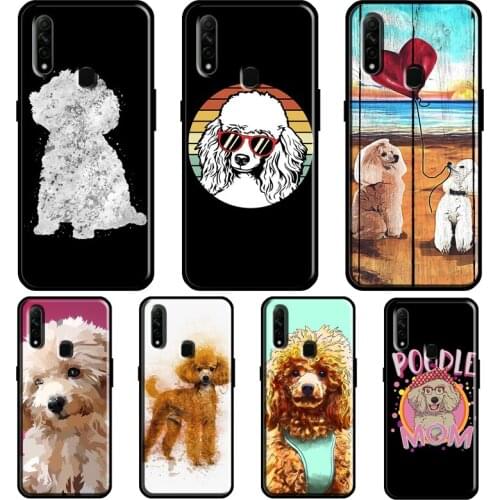 Cure Cartoon Poodle For OPPO A52 A72 Find X3 Pro Reno 2 Z A3S A5S A15 A83 A31 A53 A9 A5 2020 F5 F7 Phone Cover
