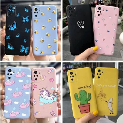 For Xiaomi Redmi Note 10 Case Silicone Soft TPU Cactus Cartoon Cute Cover for Redmi Note10 10 Pro Max Phone Cases Note 10s Coque