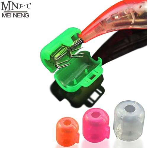 MNFT 12Pcs/Lot Wood Shrimp Hooks Cover Jig Squid Umbrella Hook Hat Box Protector Fishing Tackle Size S M L XL