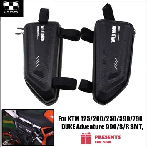 For KTM 125/200/250/390/790 DUKE Adventure 990/S/R SMT, SUPERMOTO/R motorcycle side bag modification waterproof triangle bag