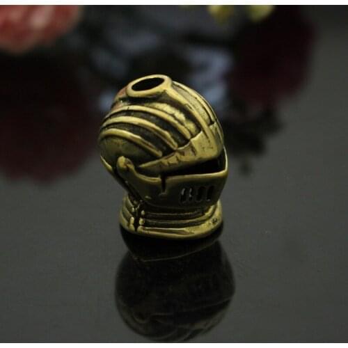 EDC Brass Knife Bead Pure Copper Retro Accessories Pendants DIY Decorations Gadgets Umbrella Outdoor Camping Multitool Equipment