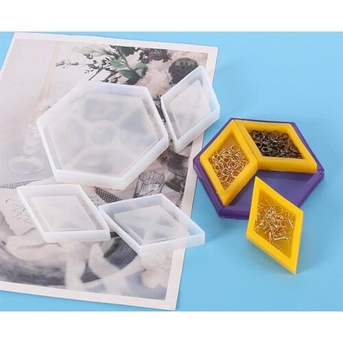 Geometric Shape Coaster Resin Silicone Mold Casting Molds For DIY Epoxy Resin Coaster Tray Jewelry Tools Mould Home Decor