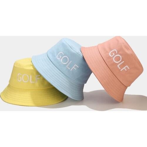 Golf Leisure Sports Bucket Hat GOLF Embroidery Sunscreen Sun Protection Cap Men and Women Summer Panama Unisex Fisherman Hat