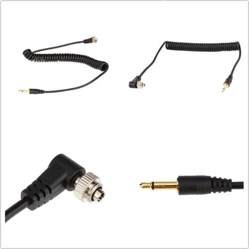 3.5mm to Male PC Flash Sync Cable Screw Lock for Trigger Studio Light Camera Flashes Accessories PC Flash Sync Cable 1Pcs