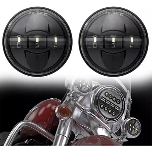 Motorcycle LED Light 4.5inch Led Auxiliary Passing Lamp For Harley Touring Road King Electra Glide Fog Lamp Led Driving Light