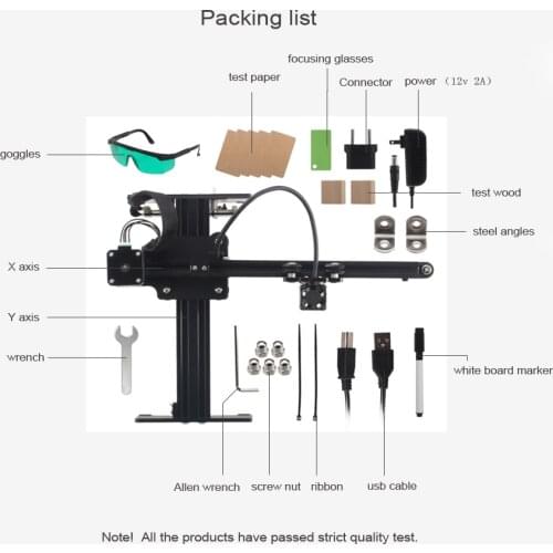 Master 3500mw 405nm Desktop CNC Laser Engraver Portable DIY Engraving Carving Cutting Machine