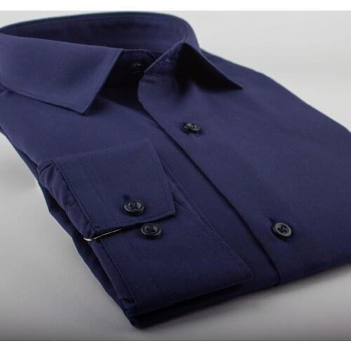 2020 New Arrival Solid Causal Formal Business Long Sleeve Button Down Cotton Shirt Dress Fashion Autumn Spring Clothing