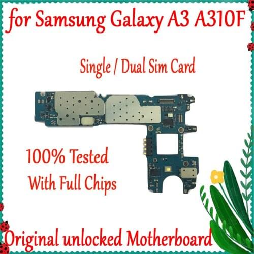 Full Function Motherboard For Samsung Galaxy A3 A310F Mainboard With Android System For Samsung Galaxy A3 A310F Logic board