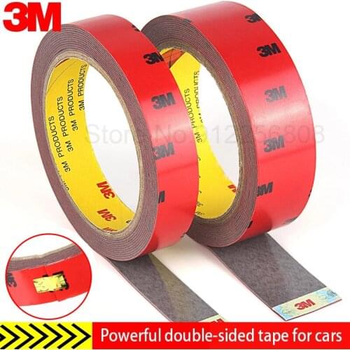 3M Strong Rubber Double Sided Tape Acrylic Adhesive Household Car Modification Goods Bedroom Table Sticker Photo Adhesive 0.8MM