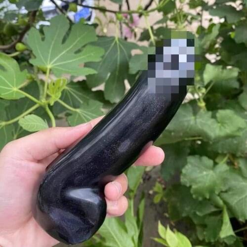 Reiki Stok Natuurlijke Kristal Obsidiaan Massage Stok Kristal Healing Stone Massage Gepolijst Metafysische Healing Wand