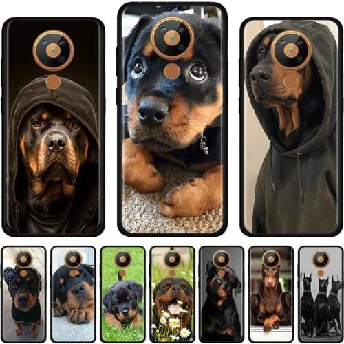 Rottweiler dog puppies Phone for Nokia 2.4 3.4 C3 C5 Endi C2 tenen tava 2.2 2.3 3.2 4.2 6.2 7.2 1.3 5.3 8.3 Case Silicone Shell