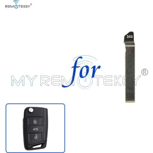 Remtekey 5pcs Replacement Flip Floding HU162T key blade (new 149#) Car key blank uncut For VW Golf 7