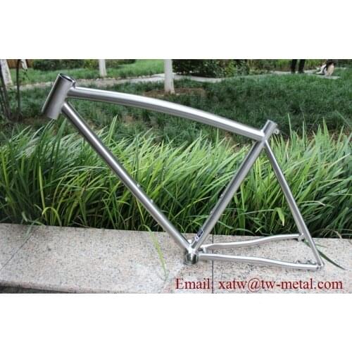 Titanium Road Bike Frame With BF30 Shell titanium road bike frame with taper head tube