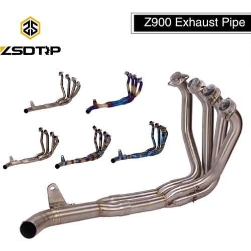 ZSDTRP Z900 Motorcycle Exhaust Full System Front Header Pipe Tube For Kawasaki Z900 Tracer 2017-2019 without Muffler