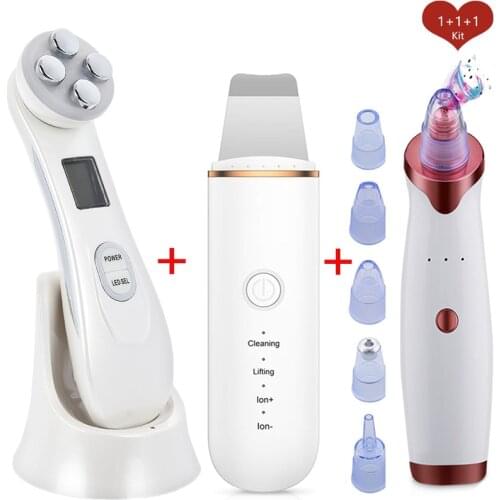 Ultrasonic Skin Scrubber Facial Peeling Pore Cleaner Exfoliator Face Blackhead Remover whitening instrument electroporation