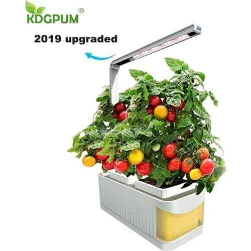 Smart Flowerpot Gardening Self-watering Pots Indoor Planter Plant Nursery Pot Hydroponic Growing System With LED Grow Light