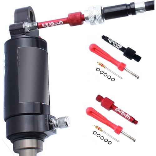 Bike tools Aluminum Alloy Bike Inflating Needle Kits Mountain Road Bike Rear Biliary Shock Absorber Gas Filling Nozzle Tool