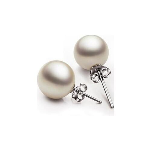 High quality round pearl earrings Ms. nightclubs popular fashion color retention hypoallergenic jewelry factory wholesale