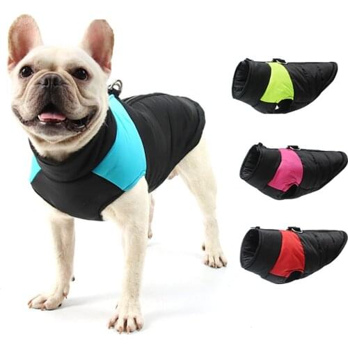 New Waterproof Big Dog Vest Jacket Winter Warm Pet Dog Clothes For Small Large Dogs Puppy Pug Coat Dogs Pets Clothing 4XL 5XL
