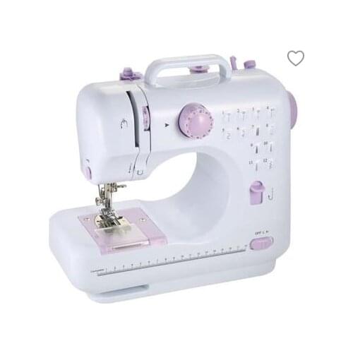 Portable Sewing Machine Mini Manual Sewing Tools Household Knitting Electrical Night Light Foot Pedal Sewing Machine 1pc